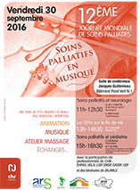 affiche de la 12e journée des soins palliatifs