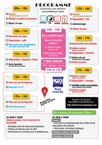 programme des activités de la journée obésité